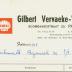 Factuur Gilbert Vervaeke-Vandevelde, Roeselare voor M. Clickemaille van 19 november 1968.