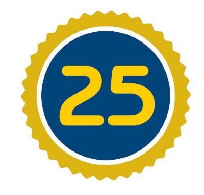 Logo 25 jaar Wereldfestival, Izegem.