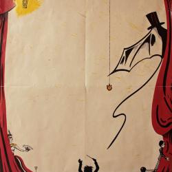Affiche van de Toneel- en Operetteopvoering "Die Fledermaus" door het  Roeselaars Lyrisch Gezelschap "Kunst Veredelt", Roeselare, 1997