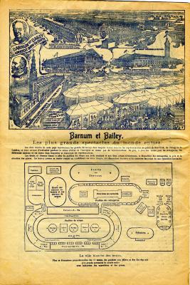Grondplan Barnum en Bailey circus, 1901