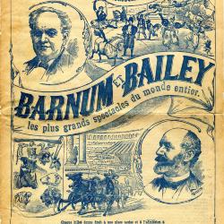 Aankondiging Circus Barnum & Bailey, 1901