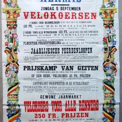 Affiche kermis Wingene, 1909