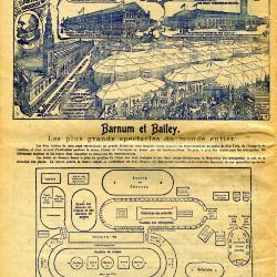 Grondplan Barnum en Bailey circus, 1901