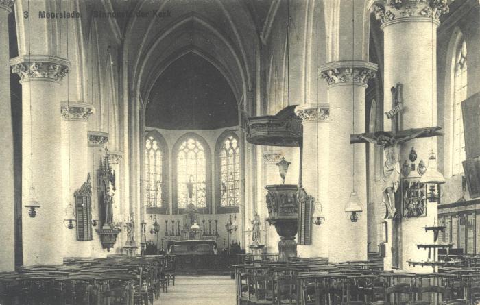 Interieur Sint-Martinuskerk Moorslede, 1909