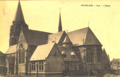 Sint-Martinuskerk te Moorslede tijdens interbellum