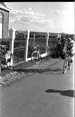 Wielerwedstrijd: renner Assez, Izegem 1957