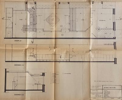 Grondplan studio's Radio Rolarius Kattenstraat, Roeselare