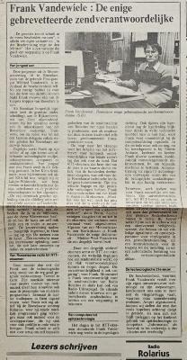 Frank Vandewiele: De enige gebrevetteerde zendverantwoordelijke