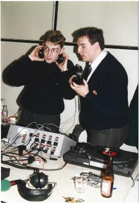 Radio Rolarius op de opendeurdagen van Dermatex, mei 1984, Roeselare