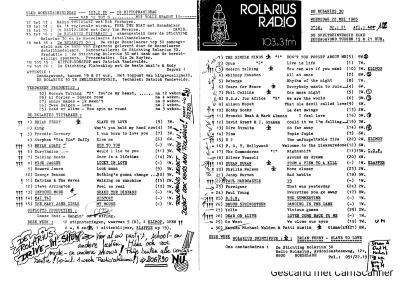 De Rolarius 30, woensdag 22 mei 1985