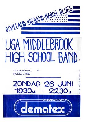 USA Middelbrook High School Band, zondag 26 juni 1986