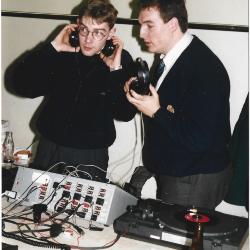 Radio Rolarius op de opendeurdagen van Dermatex, mei 1984, Roeselare