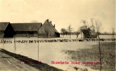 Overstroming hoeve Deruyter, 1925