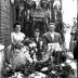 Kampioenviering: Marcel Declercq met ouders en familie, Izegem 1957