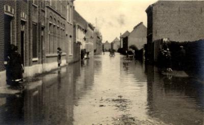 Overstroming Kattenstraat, 1925