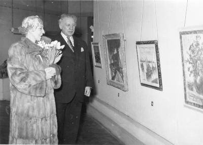 Koningin Elizabeth en Alfons Blomme, 1959