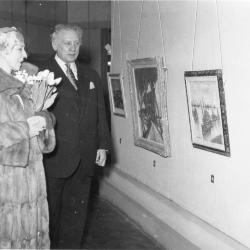 Koningin Elizabeth en Alfons Blomme, 1959