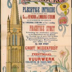 Affiche inhaling burgemeester de Limburg-Stirum, 1904