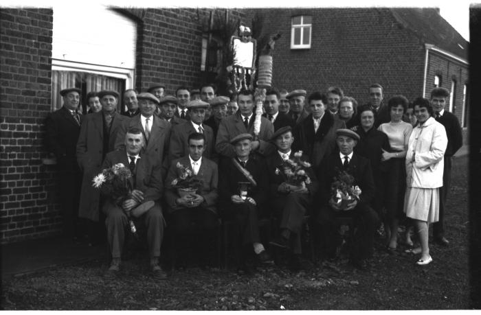 Kampioenviering kaartersclub "De Broederliefde" Ingelmunster, 5 december 1959