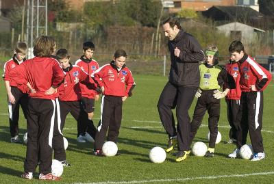 Yves Vanderhaeghe traint miniemen, 2007