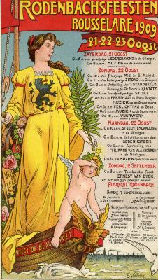Affiche Rodenbachfeesten, 1909