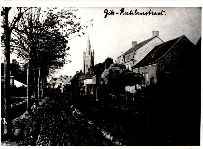 Gitsbergstraat in WOI, Gits, 1914-1918