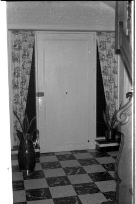 Interieur van woonhuis, Izegem 1957