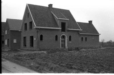 Huis Balcaen in opbouw, Izegem 1957