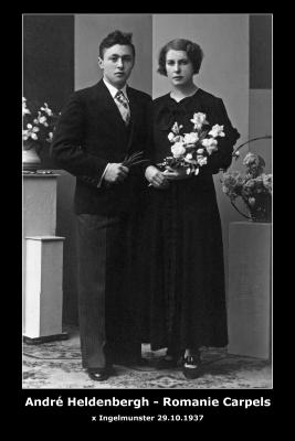 Huwelijk André Heldenberghe - Romanie Carpels, Ingelmunster, 1937 