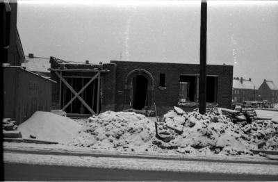 Huis in opbouw, Izegem 1958