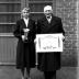 Huldiging kampioenen duivenmelkers 'Het Nieuw Gemeentehuis': 2 winnaars, Kachtem 1958